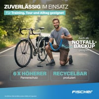 Cyklistická duša Fischer TPU 28 palcov, univerzálna a na gravel 35-622 – 47-622, adaptér na veľký otvor ventilu, 6x vyššia ochrana proti defektu 8
