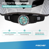 Cyklistická prilba Fischer Urban Lano pre dospelých, biela, obvod hlavy L/XL 58-61 cm, s osvetleným vnútorným prstencovým systémom, pre mestských cyklistov 6