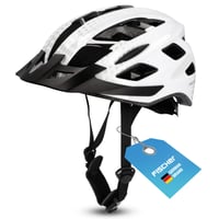 Cyklistická prilba Fischer Urban Lano pre dospelých, biela, obvod hlavy L/XL 58-61 cm, s osvetleným vnútorným prstencovým systémom, pre mestských cyklistov 1