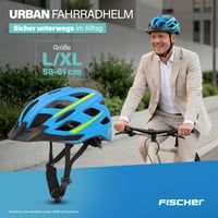 Cyklistická prilba Fischer Urban Lano pre dospelých – s podsvieteným systémom vnútorného krúžku – mestská cyklistická prilba 2