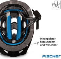 Cyklistická prilba Fischer Urban Plus Dallas so zadným LED svetlom – béžová – L/XL (58 – 61 cm) 8