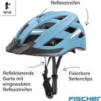 Fischer Urban Plus Kerékpáros Sisak LED Hátsó Lámpával Női és Férfi - S/M, 52-59 cm, blue 3