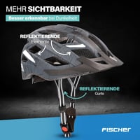 Fischer Urban Plus Brooklyn kerékpáros sisak beépített LED hátsó lámpával - kék - 52-59 cm 4