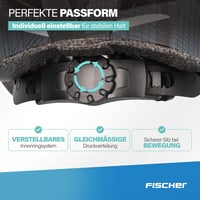 Fischer Urban Plus Brooklyn kerékpáros sisak beépített LED hátsó lámpával - kék - 52-59 cm 6