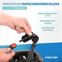 Fischer Urban Plus Brooklyn kerékpáros sisak beépített LED hátsó lámpával - kék - 52-59 cm 7
