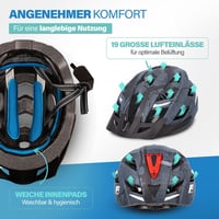 Fischer Urban Plus Brooklyn kerékpáros sisak beépített LED hátsó lámpával - kék - 52-59 cm 8