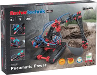 Stavebnica fischertechnik 533874 PROFI Pneumatic Power – Pneumatická hračka pre deti od 8 rokov, rýpadlo a 4 ďalšie modely, 180 ks 1