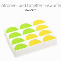 Znovupoužiteľné kocky ľadu Fishbowl Citrón a Limetka, 5,5 x 3 x 2,5 cm, do nápojov 3