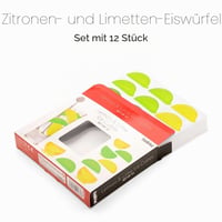 Znovupoužiteľné kocky ľadu Fishbowl Citrón a Limetka, 5,5 x 3 x 2,5 cm, do nápojov 4
