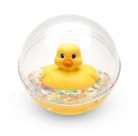 Fisher-Price 75676 WaterMates Loptička s kačičkou a konfetami – Detská hračka do vane a loptička na rozvoj zručností od 3 mesiacov 1