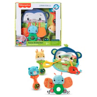 Set Cadou Fisher-Price pentru Dezvoltarea Senzorială a Bebelușilor - Set de Jucării Educative cu Figurine Animale, 3-18 Luni 1