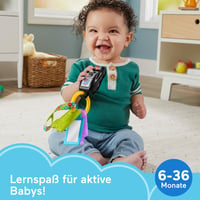 Fisher-Price HXF50 Učiace kľúče so zvieratkami – 4 cestovné hračky, textilné pútko, od 6 mesiacov do 3 rokov 2