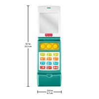 Fisher-Price Laugh & Learn JMM31 skladací mobilný telefón – hudobná a vzdelávacia hračka pre bábätká, od 6 mesiacov, viacjazyčná (angličtina, francúzština, nemčina) 7
