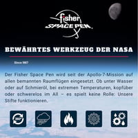 Darčeková súprava guľôčkového pera Fisher Space Pen Shuttle CH4-CES so zberateľskou mincou – Pre fanúšikov vesmíru, písanie vo vesmíre, pod vodou a pri extrémnych teplotách, chróm 6