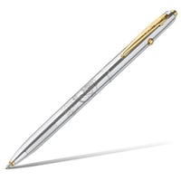 Darčeková súprava guľôčkového pera Fisher Space Pen Shuttle CH4-CES so zberateľskou mincou – Pre fanúšikov vesmíru, písanie vo vesmíre, pod vodou a pri extrémnych teplotách, chróm 1