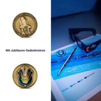 Darčeková súprava guľôčkového pera Fisher Space Pen Shuttle CH4-CES so zberateľskou mincou – Pre fanúšikov vesmíru, písanie vo vesmíre, pod vodou a pri extrémnych teplotách, chróm 3