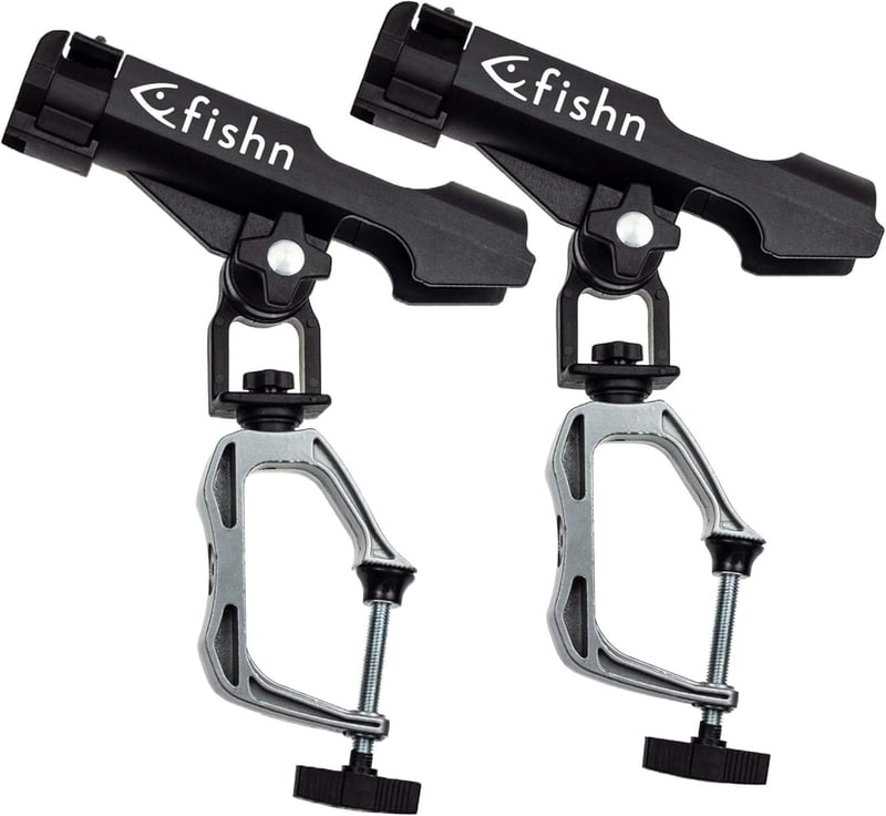 FISHN dupla horgászbot tartó 360° forgatható csónak és hajó felszereléshez