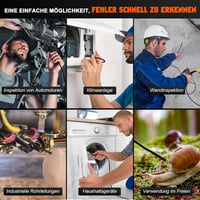 FISHOAKY Endoszkóp Kamera 3 Lencsével, 5" IPS Kijelzővel, 15m IP67 Vízálló Kábellel - HD 1080P Digitális Vizsgálókamera Szerelőknek, 32GB Me 5