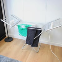 Fishtec Összecsukható Alumínium Elektromos Ruhaszárító - Fürdőszobai Törölközőszárító, 18 Rúd, 230W, 145cm, Időzítővel - Gyors Szárítás, Kom 2