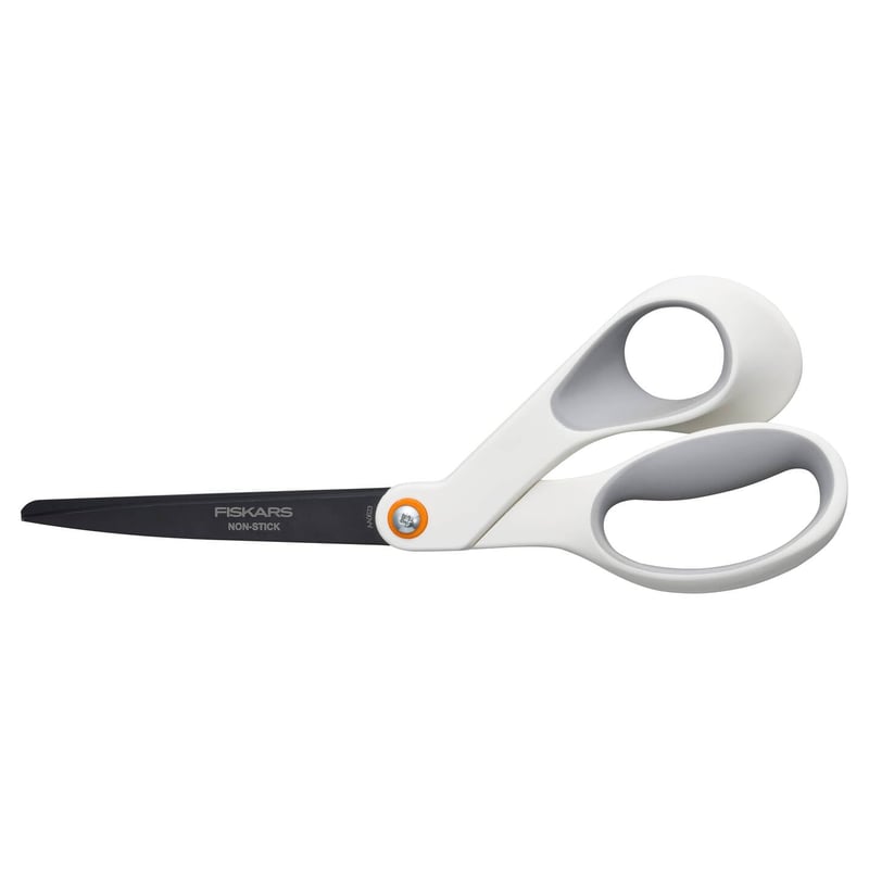 Fiskars 1070026 nepriľnavé tvorivé nožnice 21 cm – biele