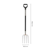 Fiskars vrtne vile za kopanje za tvrdo i kamenito tlo, 4 zupca, vrtni alat duljine 132 cm 3