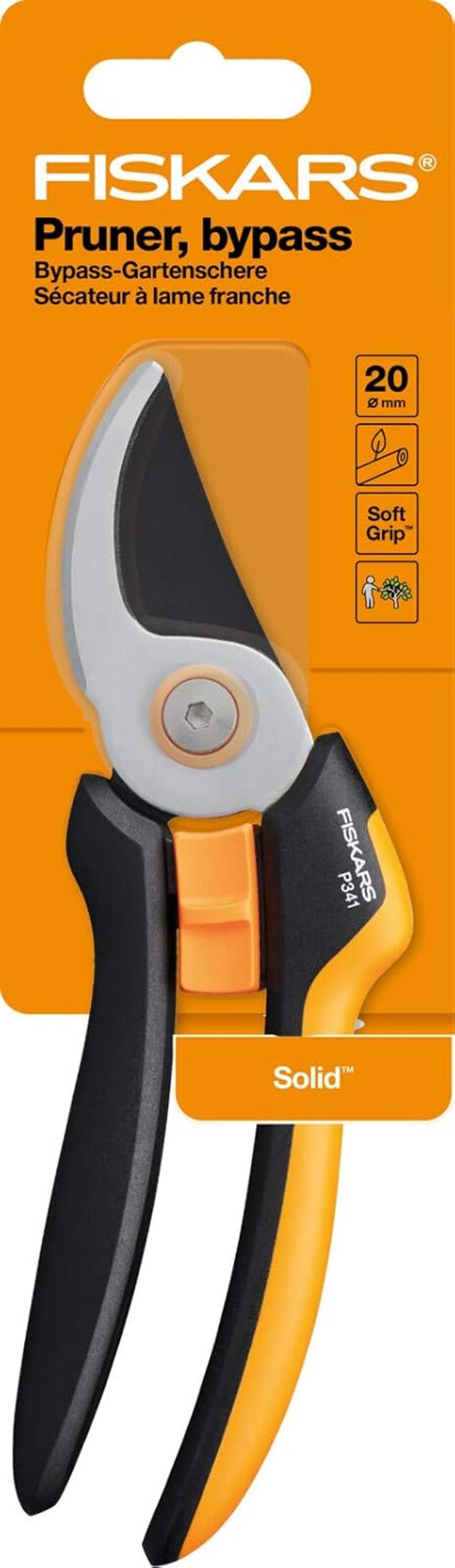 Fiskars Bypass Metszőolló L P341 Friss Ágakhoz Rozsdamentes Acél 20,5cm - Bypass - P341