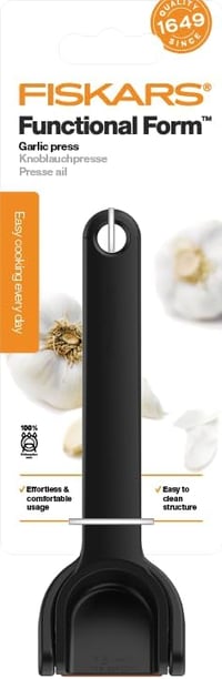 Fiskars Fokhagyma préselt 16cm-es összecsukható rács betéttel és kaparóval - garlic press 6