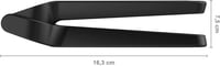 Fiskars Fokhagyma préselt 16cm-es összecsukható rács betéttel és kaparóval - garlic press 2