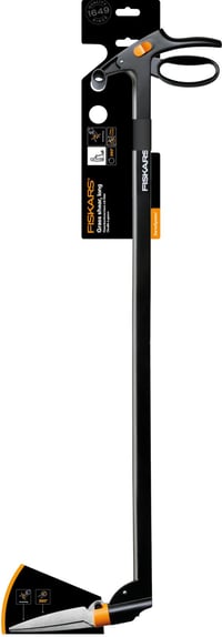 Nožnice na trávu Fiskars GS46 Servo-System s dlhou násadou, 100 cm, oceľové čepele, čierna/oranžová, 1000590 6