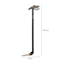Nožnice na trávu Fiskars GS46 Servo-System s dlhou násadou, 100 cm, oceľové čepele, čierna/oranžová, 1000590 2