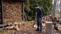 Štiepacia sekera Fiskars s chráničom ostria a prepravnou poistkou, 96 cm, na lesné práce a prípravu palivového dreva 5