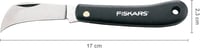 Fiskars K62 Hooked Grafting Knife rozsdamentes acél 17cm fekete 3