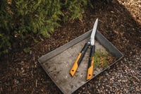 Fiskars PowerGear X HSX92 Fogaskerekes Sövényvágó Olló – Tapadásmentes Bevonat, Acél Pengék, 63 cm, Fekete/Narancs 7