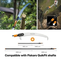 Fiskars QuikFit 1000691 Píla na konáre 55 cm, čepeľ z kalenej ocele, čierna/oranžová, na rezanie vzdialených konárov 6