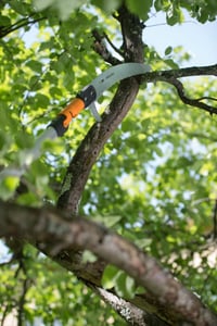 Fiskars QuikFit 1000691 Píla na konáre 55 cm, čepeľ z kalenej ocele, čierna/oranžová, na rezanie vzdialených konárov 9