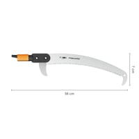 Fiskars QuikFit 1000691 Píla na konáre 55 cm, čepeľ z kalenej ocele, čierna/oranžová, na rezanie vzdialených konárov 2