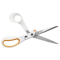 Fiskars Amplify RazorEdge krojačke škare 21 cm, oštrica od nehrđajućeg čelika, bijelo-narančasta drška — Na oštrici (stanje: vidi 2. sliku) 10