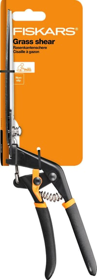 Fiskars Solid GS21 Škare za travu - 31 cm, crne/narančaste, ergonomska ručka, čelik/plastika 5