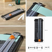 Fiskars SureCut rezačka papiera, formát A5 na výšku a A4 na šírku, precízna rezačka 2