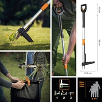 Fiskars Teleskopický vytrhávač buriny, nastaviteľná dĺžka 1 – 1,19 m, záhradný nástroj na odstraňovanie buriny 2