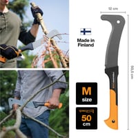 Mačeta Fiskars WoodXpert XA3 50,5 cm, čierno-oranžová, s nepriľnavým tvrdeným povrchom — Stopy používania na čepeli (stav: pozri 2. obrázok) 3
