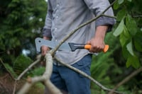 Mačeta Fiskars WoodXpert XA3 50,5 cm, čierno-oranžová, s nepriľnavým tvrdeným povrchom — Stopy používania na čepeli (stav: pozri 2. obrázok) 8