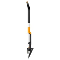 Fiskars X-Series 1082709 Vytrhávač buriny, teleskopický vytrhávač buriny so 4 čeľustiami z nehrdzavejúcej ocele, rukoväť v tvare D, dĺžka 120 cm, mechanizmus na uvoľnenie buriny 9