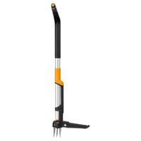 Fiskars X-Series 1082709 Vytrhávač buriny, teleskopický vytrhávač buriny so 4 čeľustiami z nehrdzavejúcej ocele, rukoväť v tvare D, dĺžka 120 cm, mechanizmus na uvoľnenie buriny 1