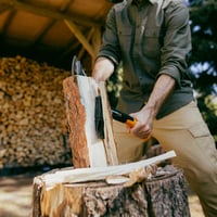 Fiskars X-Series X14 univerzalna sjekira, XS, 35,5 cm, težina glave 529 g, crno-narančasta, za kresanje grana i cijepanje drva za ogrjev 4
