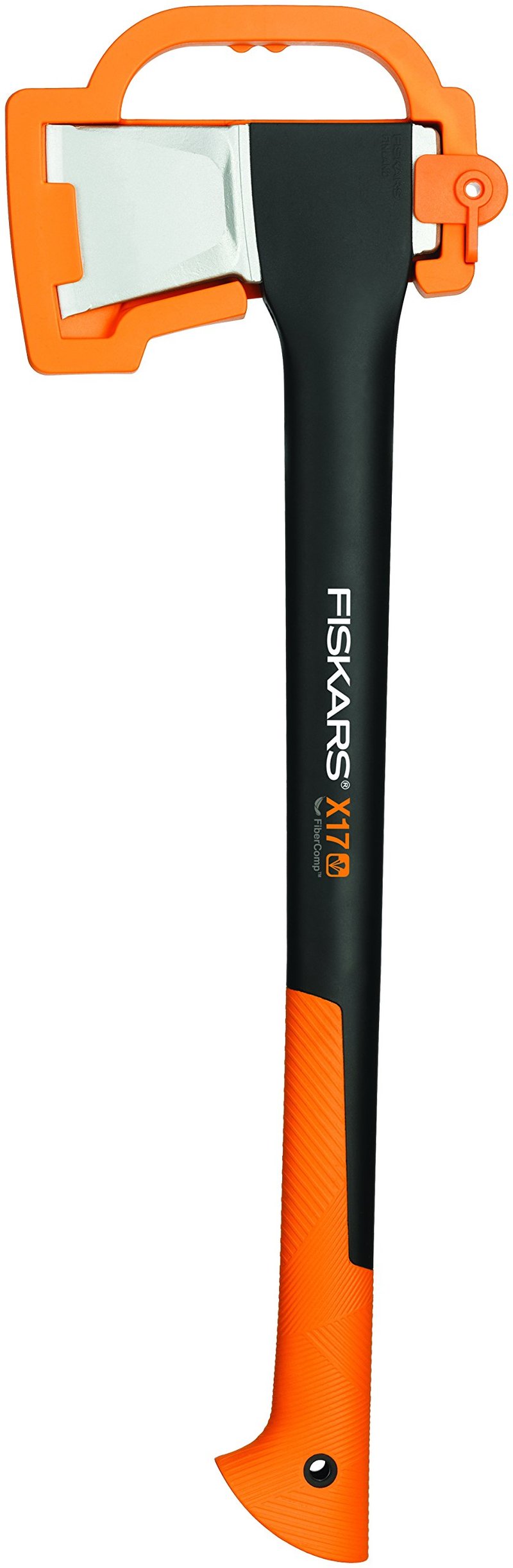 Štiepacia sekera Fiskars X17 s chráničom čepele, veľkosť M, 60 cm násada, na štiepanie palivového dreva