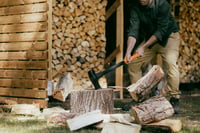 Fiskars X46 Cjepač 2 u 1 – Sjekira i malj, oštrica od kovanog čelika, 4,6 kg, drška ojačana staklenim vlaknima, crna/narančasta 3