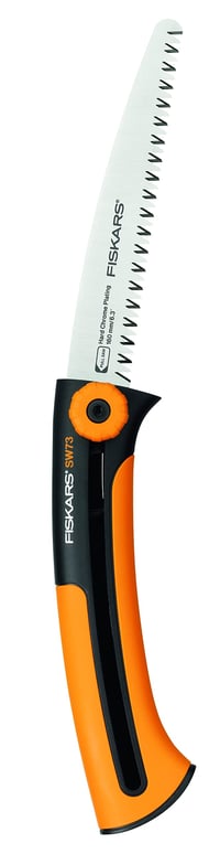Fiskars Xtract SW73 ručna pila za svježe drvo, grubi zupci, dužina oštrice 16 cm, uvlačiva oštrica od nehrđajućeg čelika, crna/narančasta 1