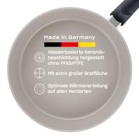 Hliníková panvica Fissler Ceratal Comfort, keramický povrch, 28 cm, bez PFAS/PTFE, nepriľnavá, indukčná, sivá 1