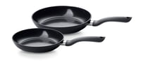 Sada 2 panvíc Fissler Essential Black 24 + 28 cm – hliník, keramický povrch, indukcia, bez PFAS/PTFE – vyrobené v Nemecku 1